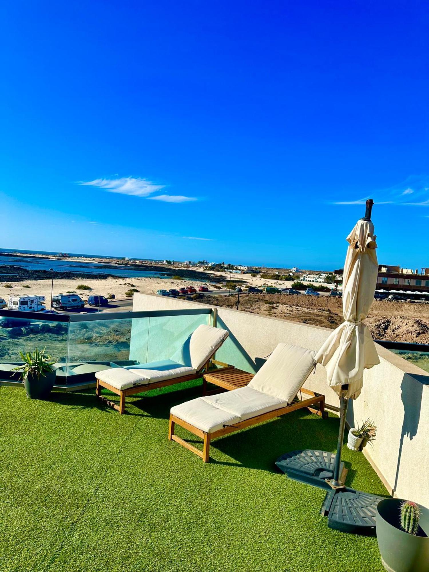 Apartamento Villa Bruno Con Vistas Al Mar, Primera Linea De Playa El Cotillo  Ngoại thất bức ảnh
